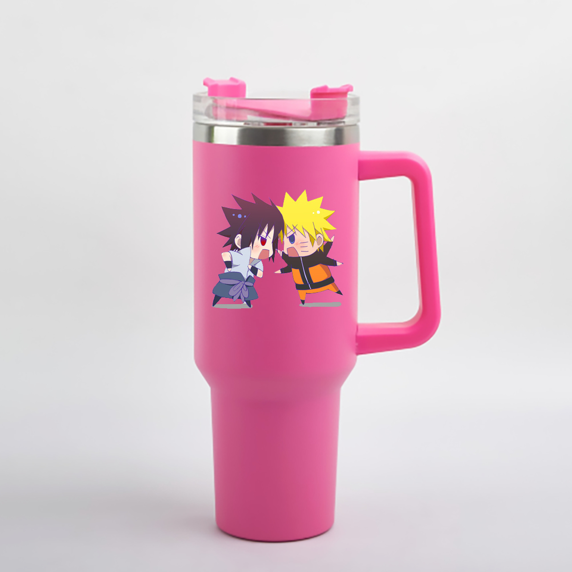 （画像用） NARUTO -ナルト- うずまき ナルト Uzumaki Naruto 1200mL車用タンブラー - クリスタルステッカー（プラスチックストロー付き）